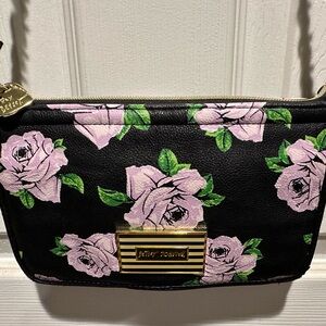 Betsey Johnson Black Floral Women's Crossbody Bag